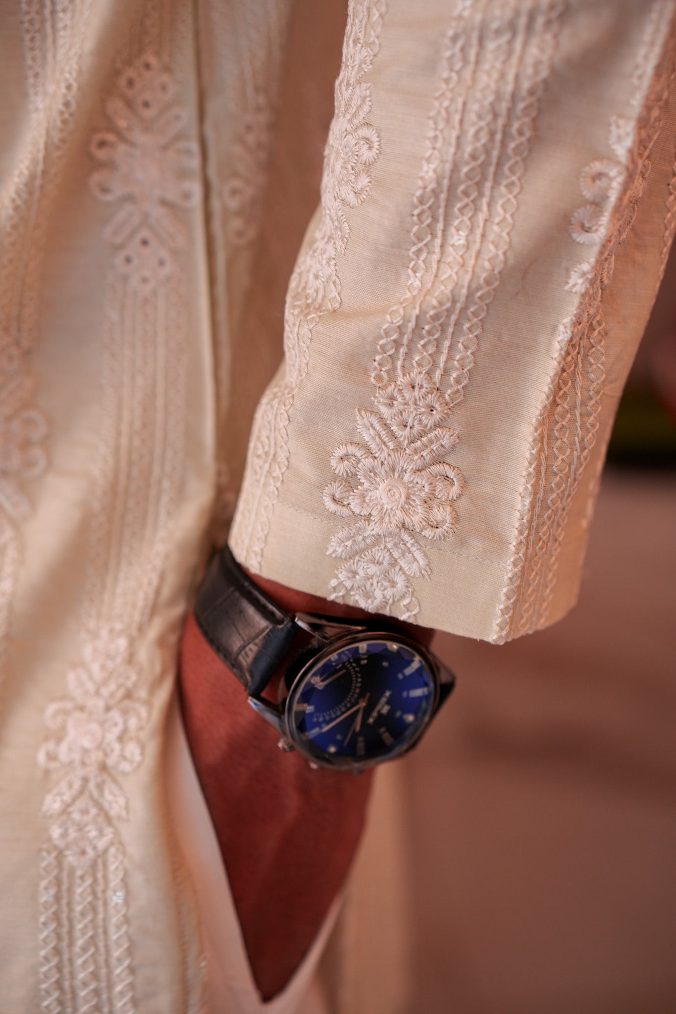 Pistachio Green Full Embroidered Kurta Pajama