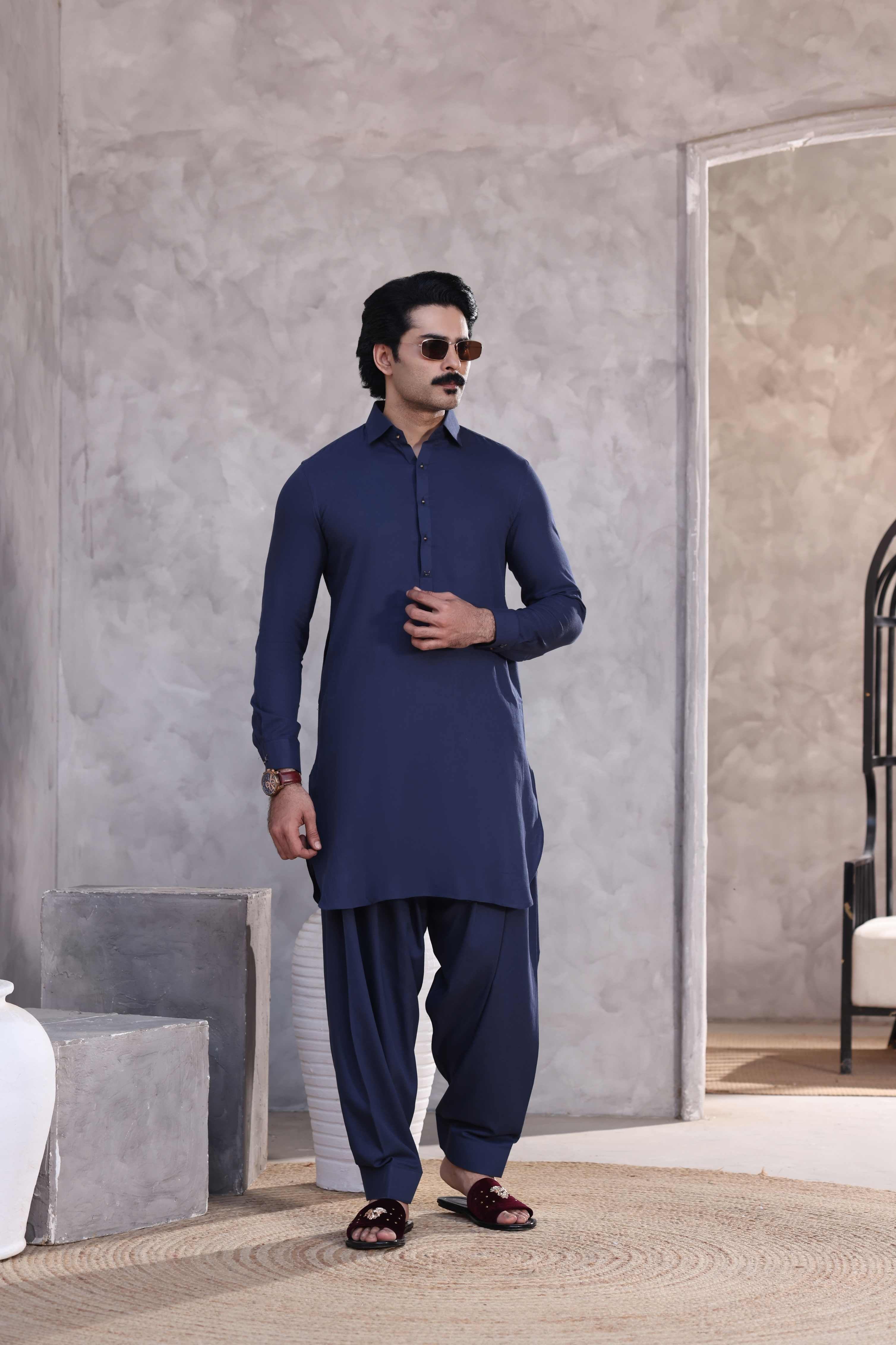 Blue Shalwar Kameez