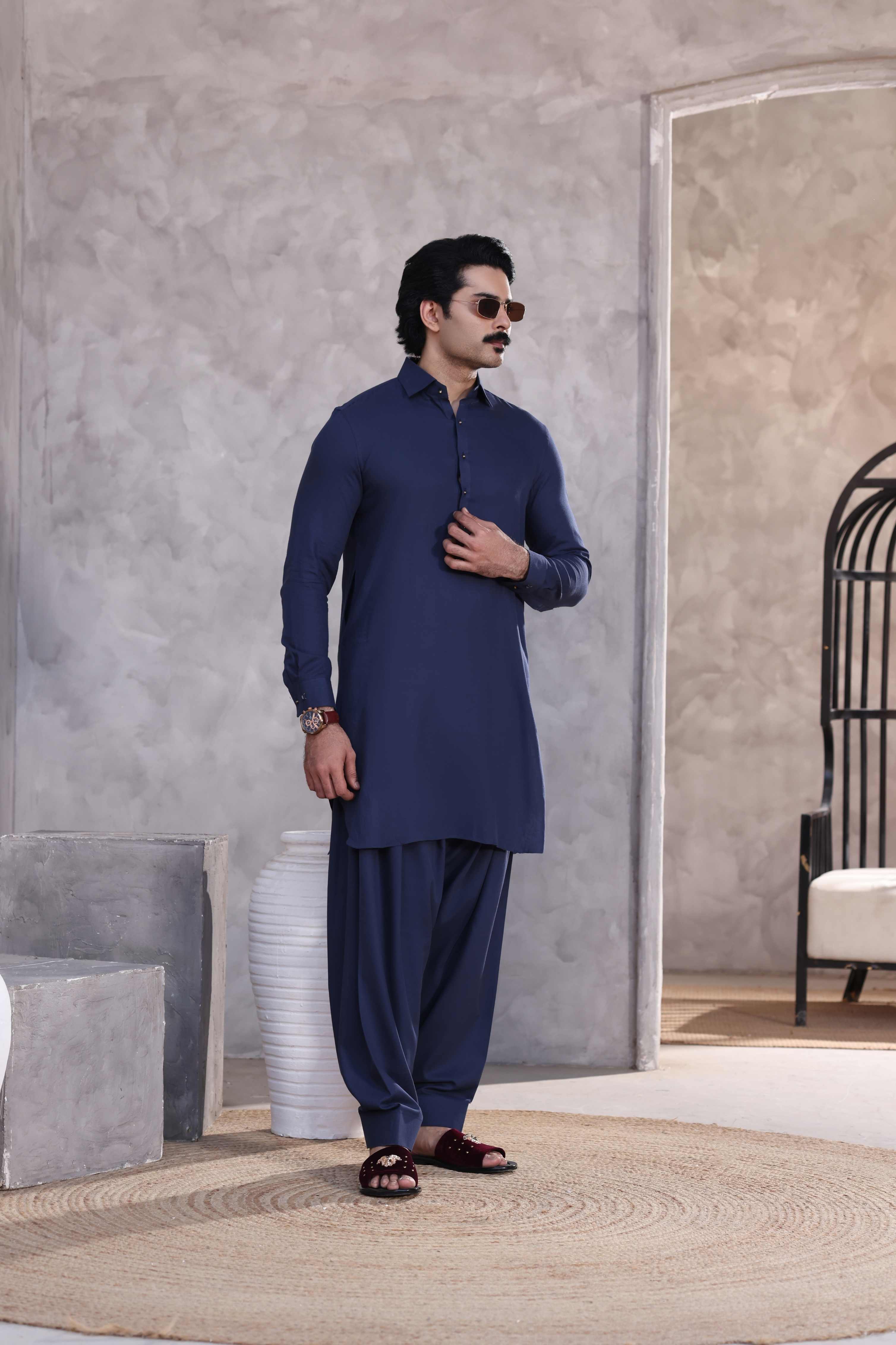 Blue Shalwar Kameez