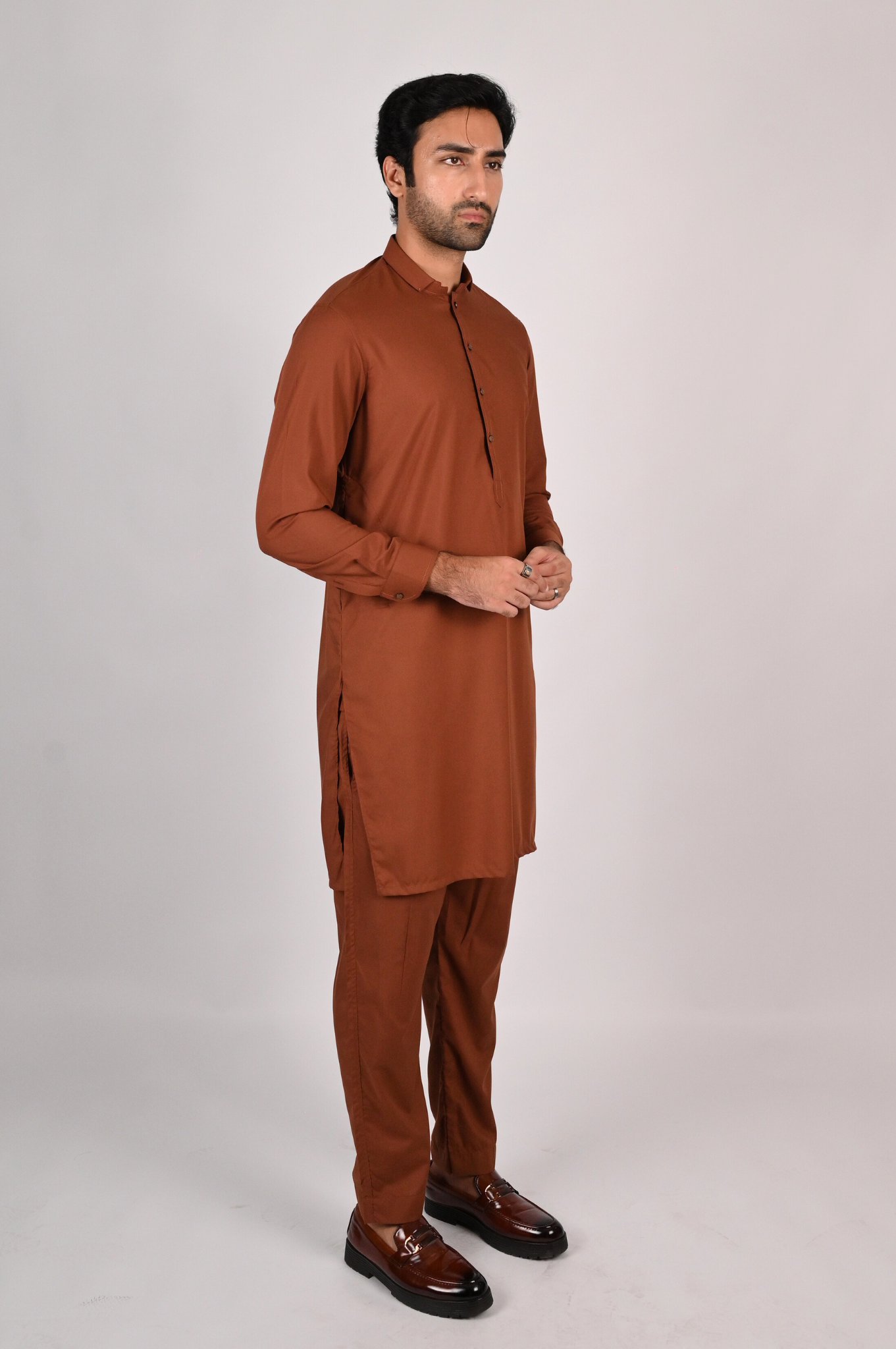 Dark Brown Kurta Pajama