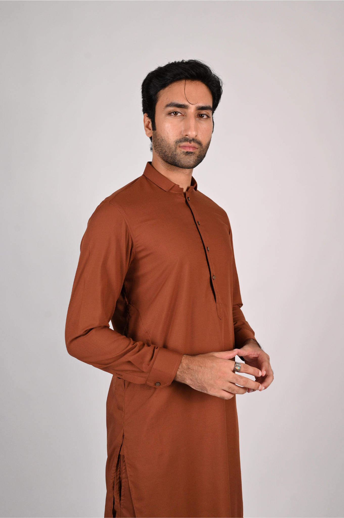 Dark Brown Kurta Pajama