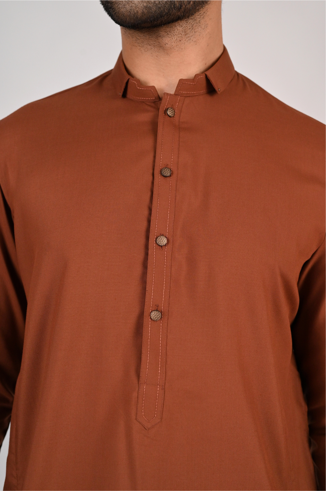 Dark Brown Kurta Pajama
