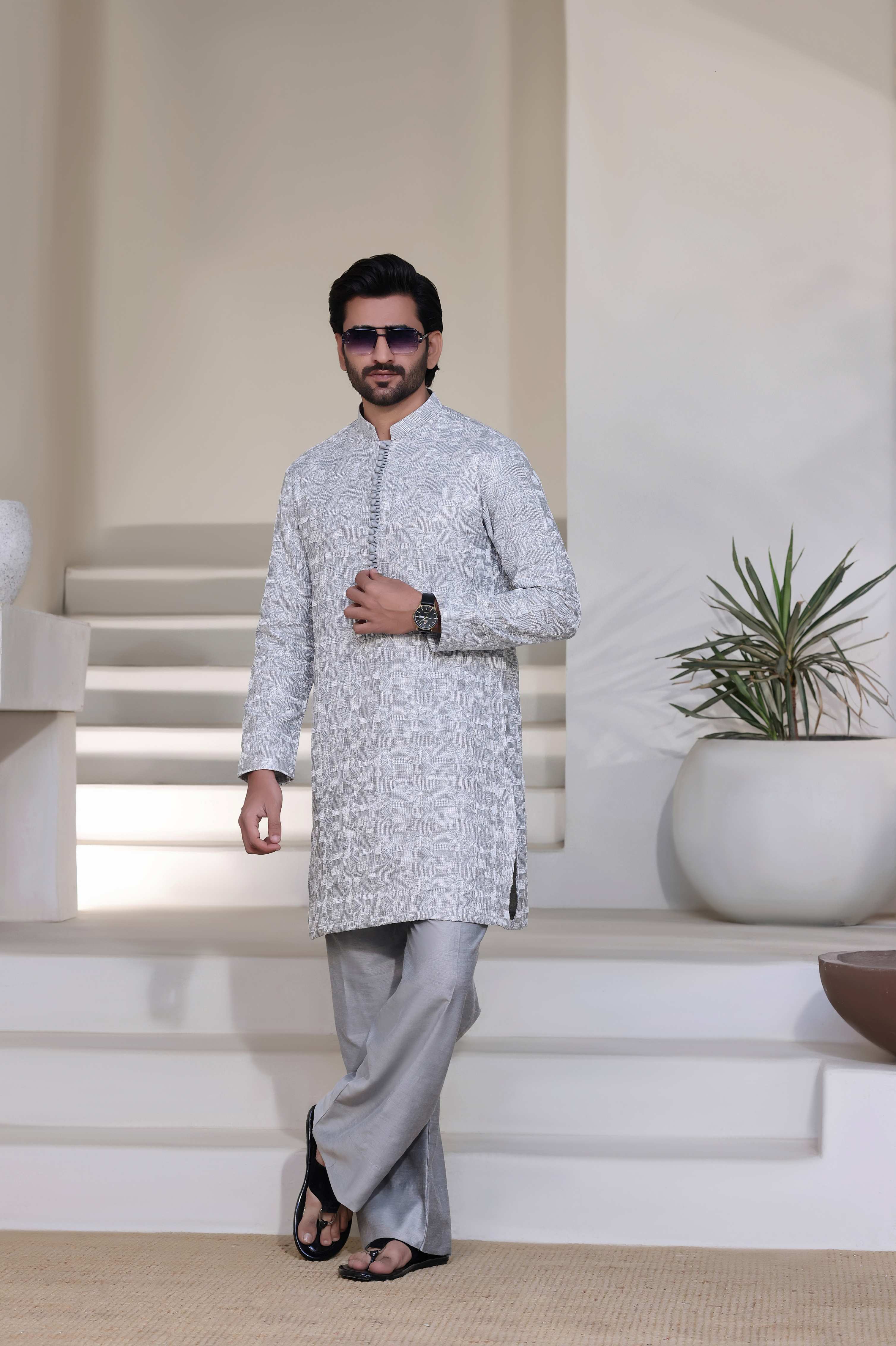 Silver Kurta Pajama