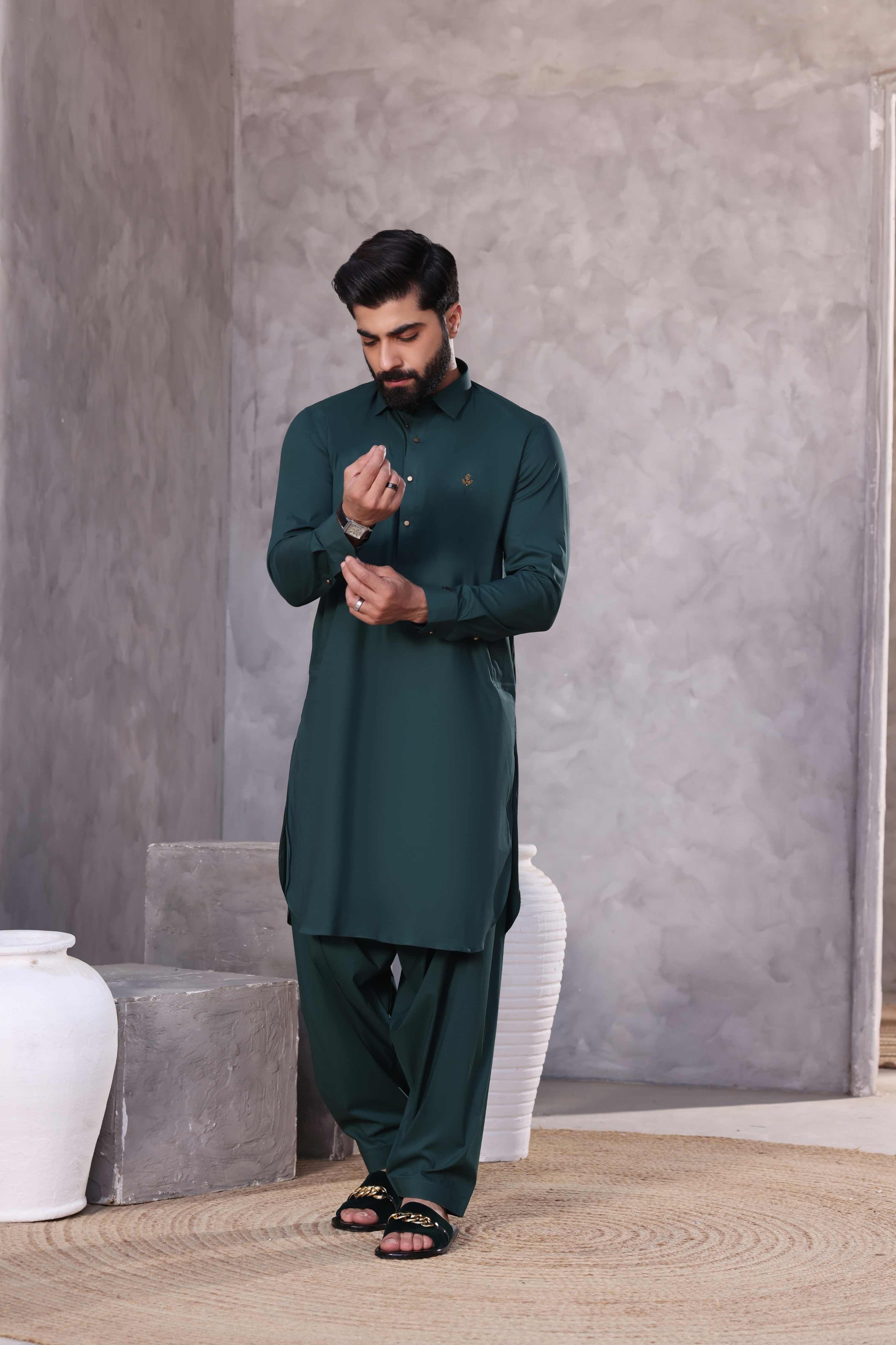 Green Shalwar Kameez