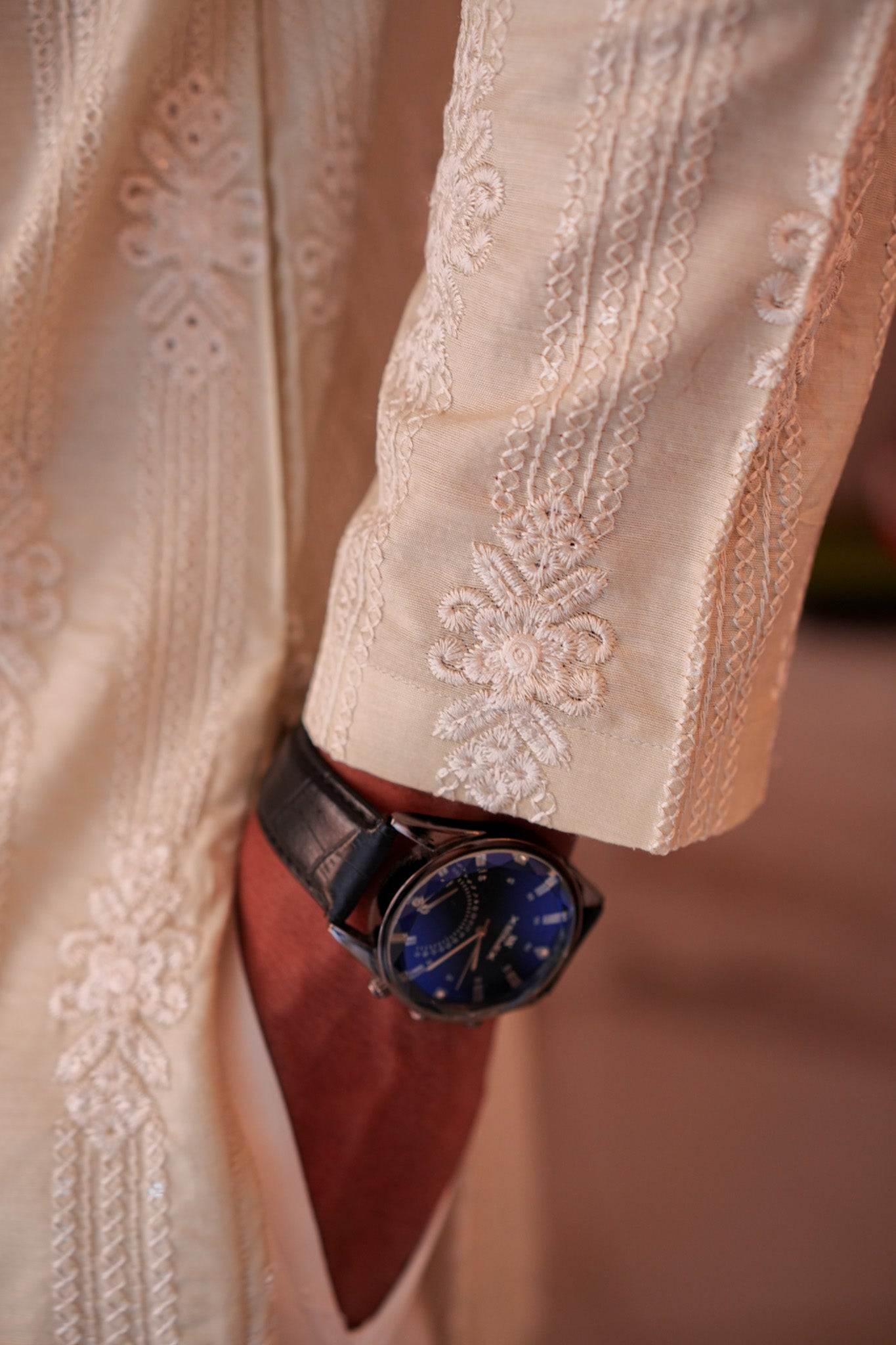 Pistachio Green Full Embroidered Kurta Pajama