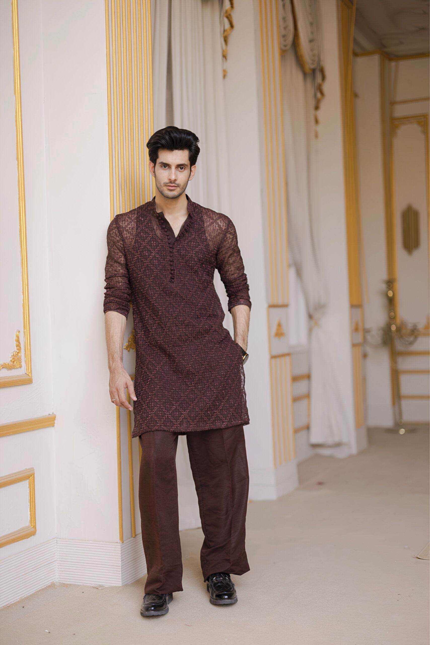 Kurta Shalwar Brown