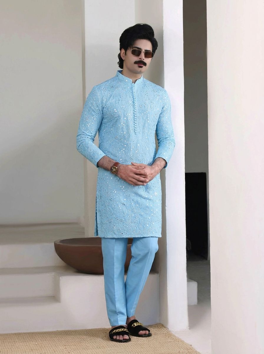 Sky Blue Kurta Pajama