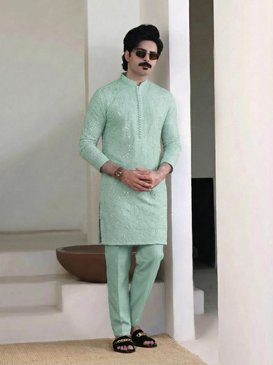 Mint Green Kurta Pajama