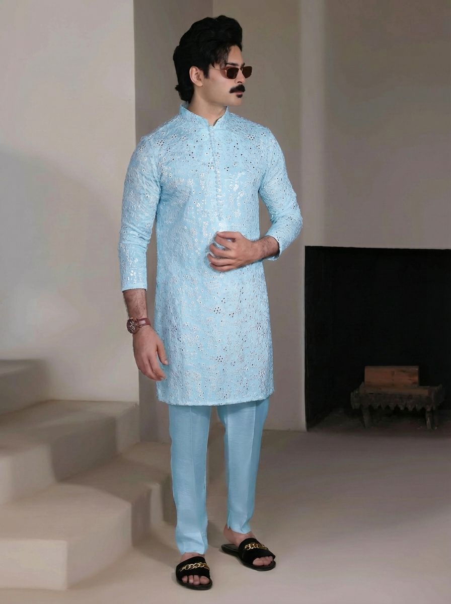 Sky Blue Kurta Pajama