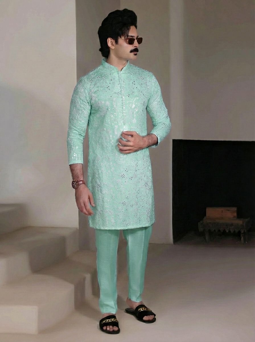 Mint Green Kurta Pajama