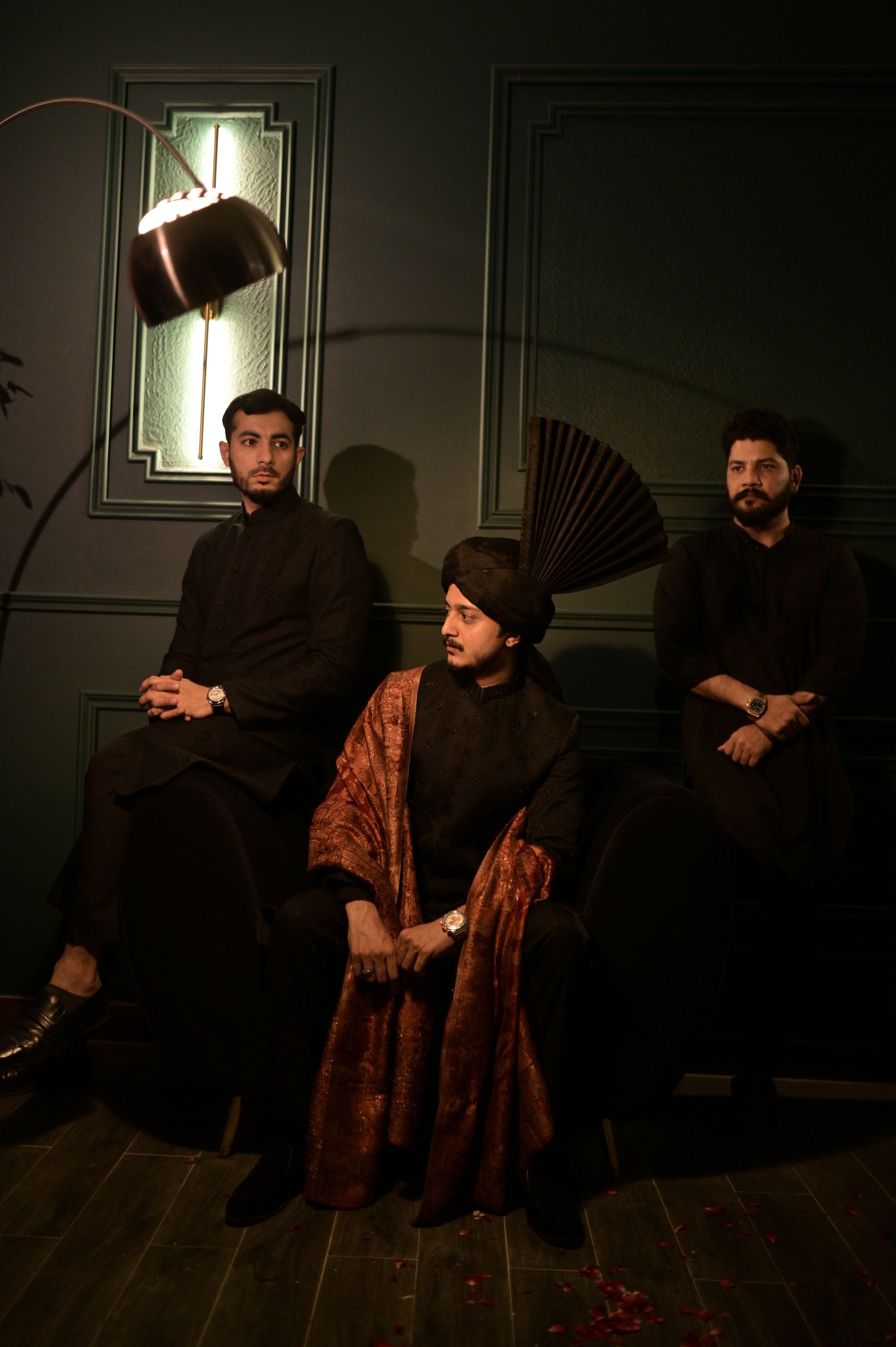 Black Sherwani Complete Package