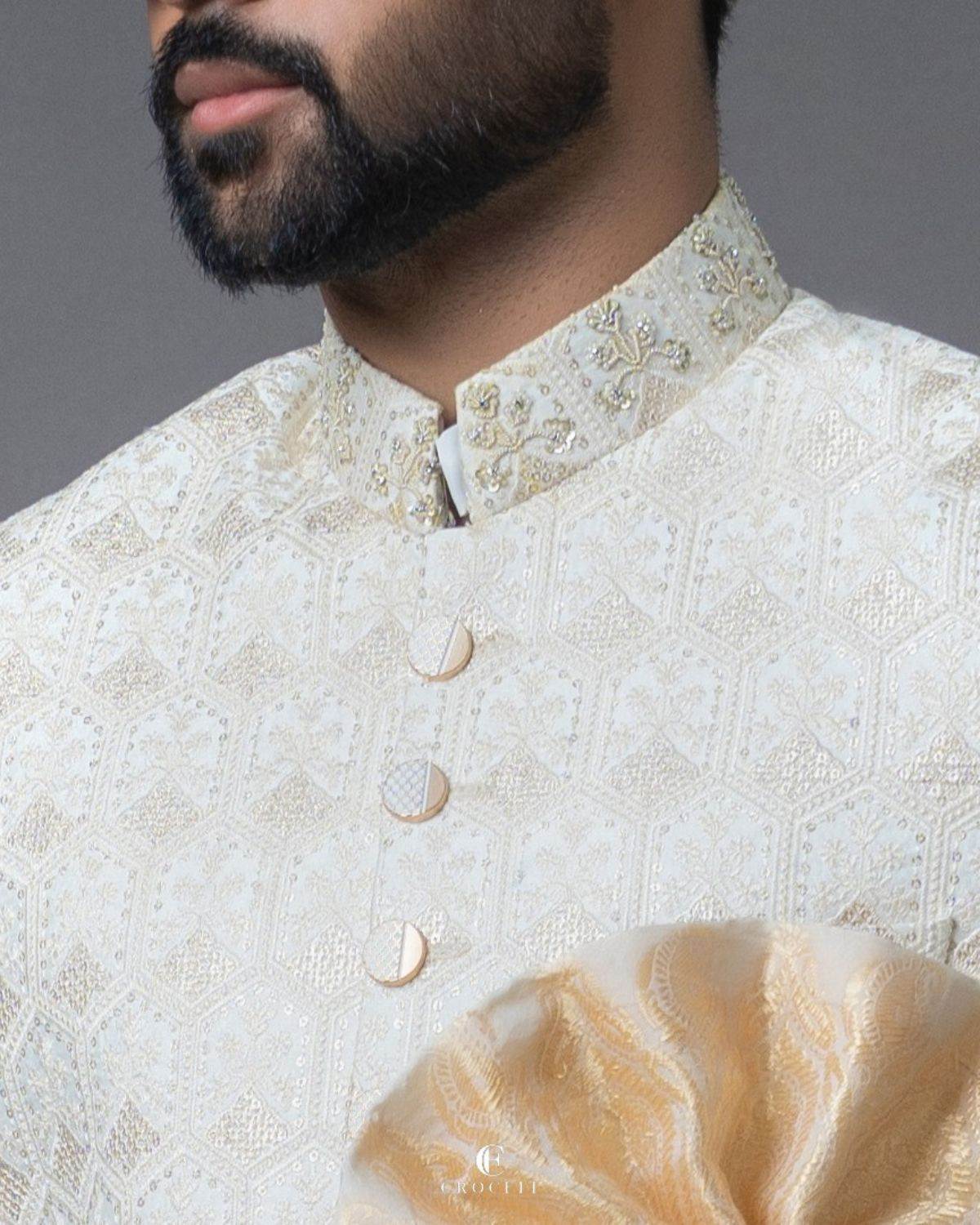 White Sherwani Complete Package