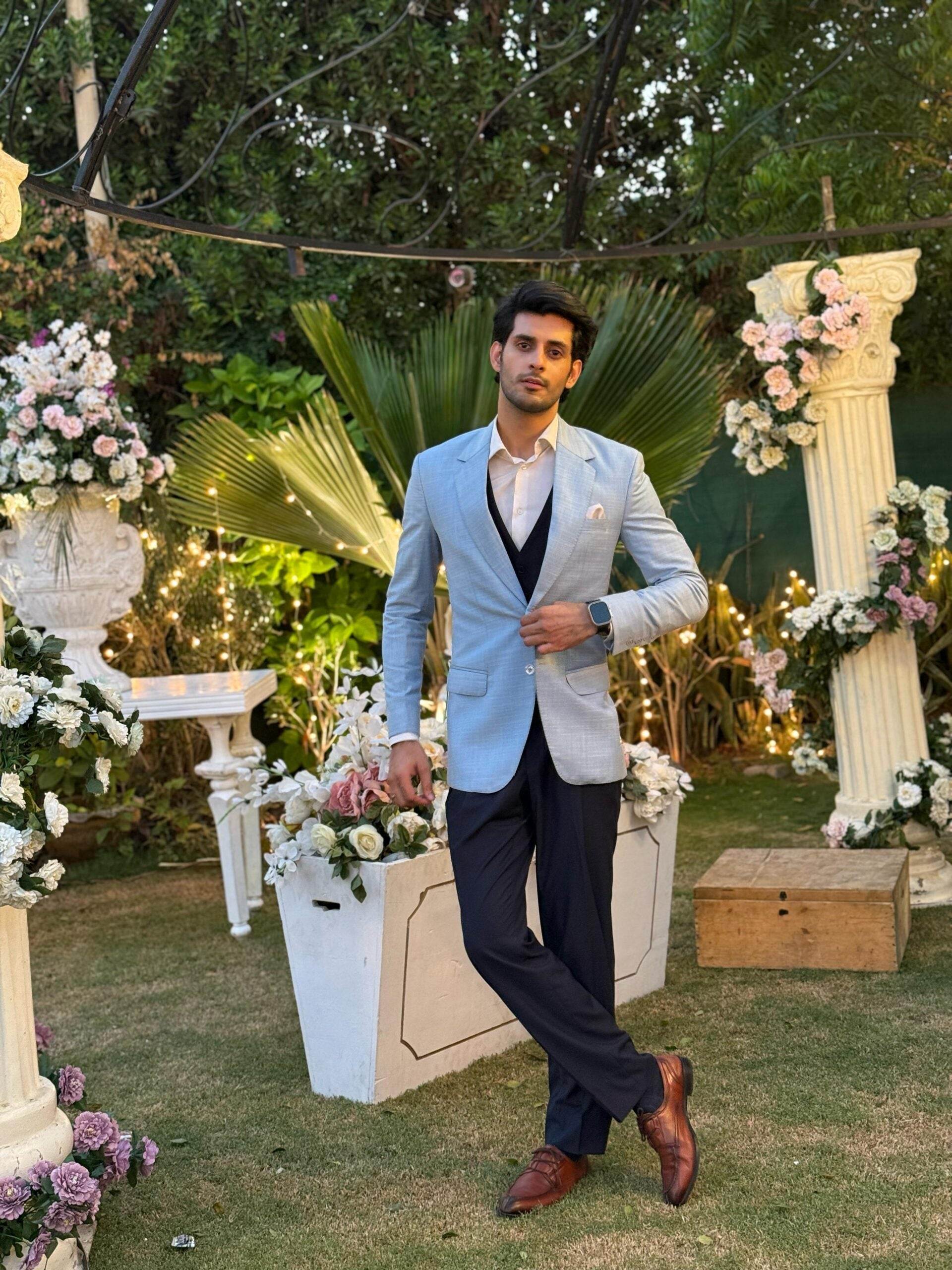 Casual blazer with Pant and Waistcoat
