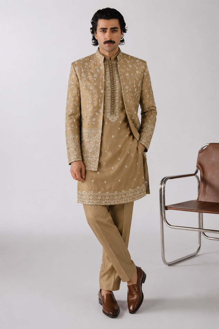 Desert Bloom Gold Prince Coat
