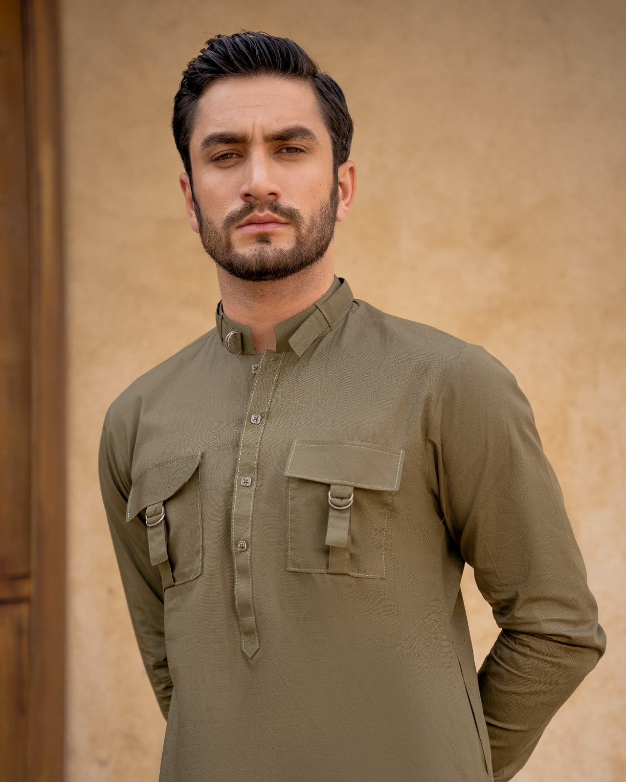 The Heritage Olive Kurta Pajama