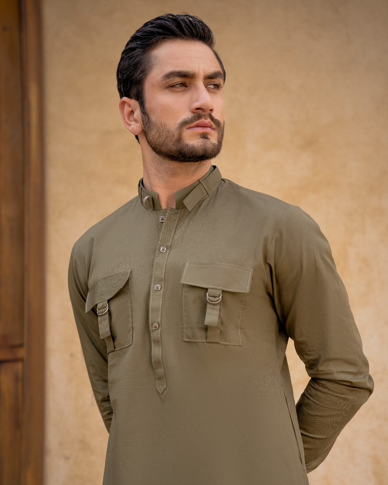The Heritage Olive Kurta Pajama