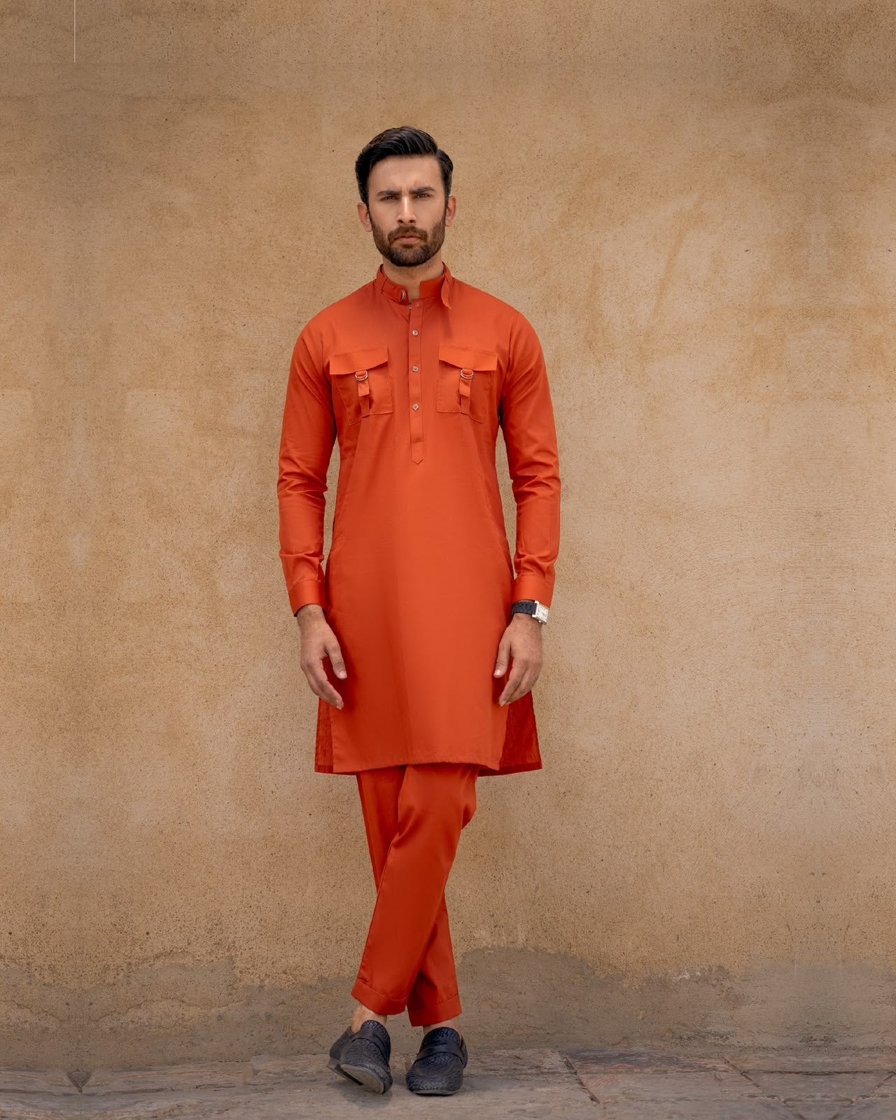 The Heritage Orange Kurta Pajama