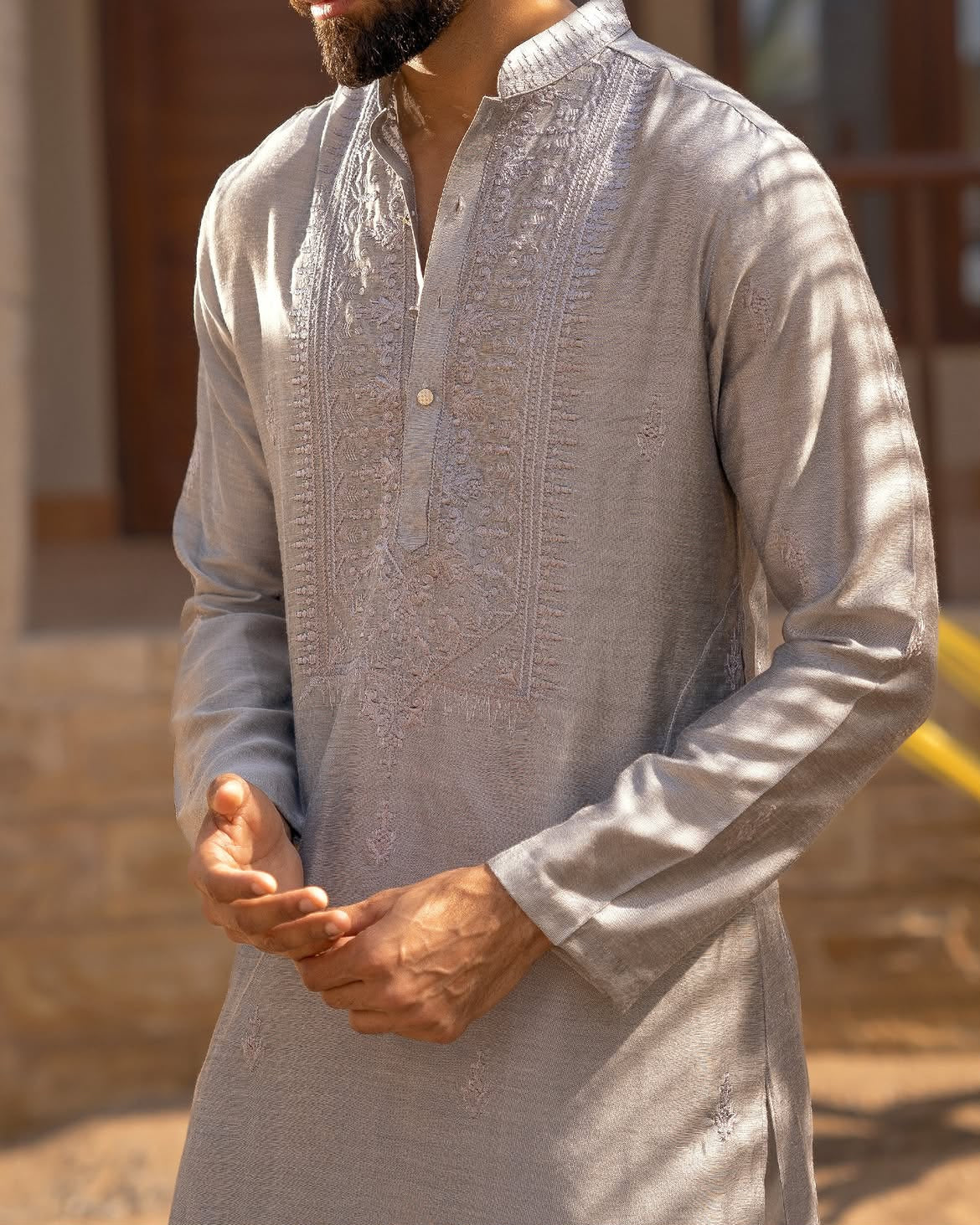 Silver Mist Kurta Pajama