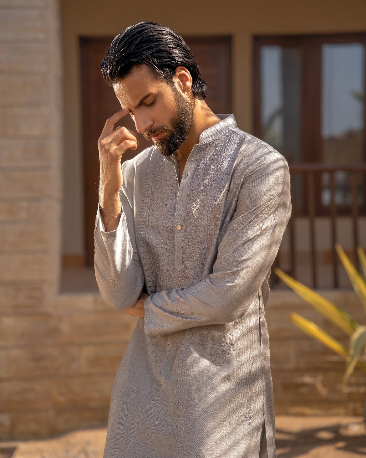 Silver Mist Kurta Pajama