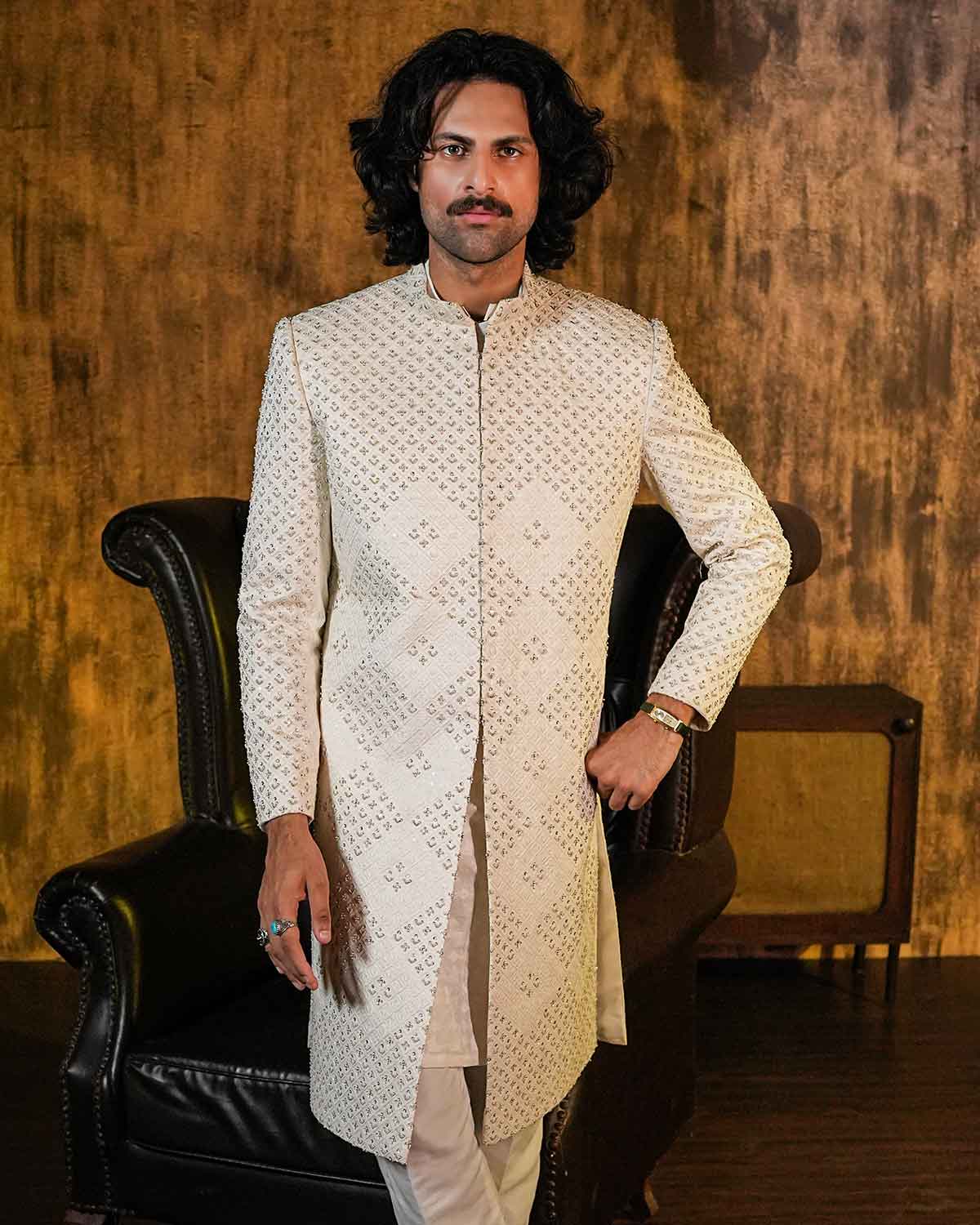 IVORY WHITE SHERWANI