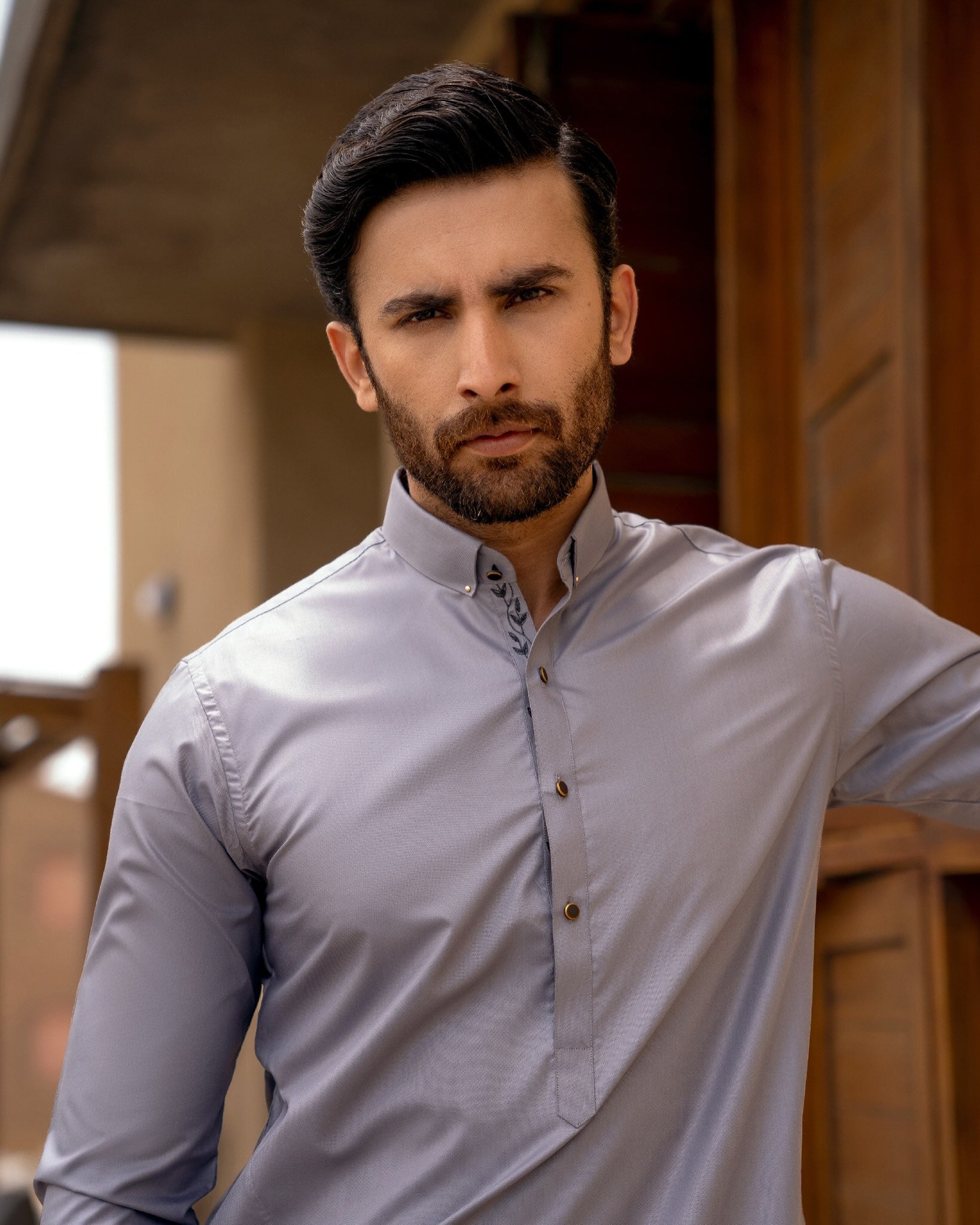 Silver Slate Kurta Pajama