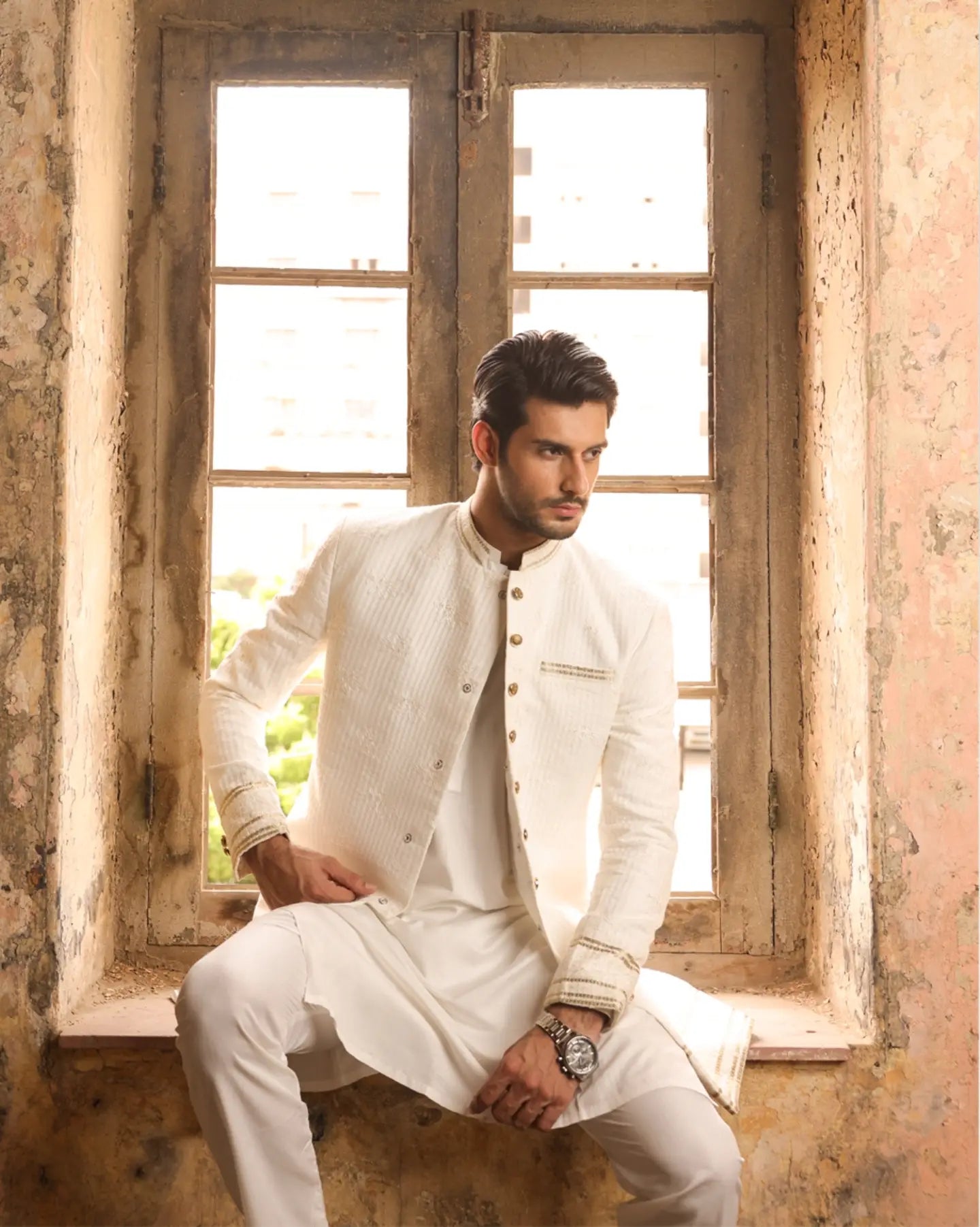 Ivory Royale Prince Coat and Kurta Pajama