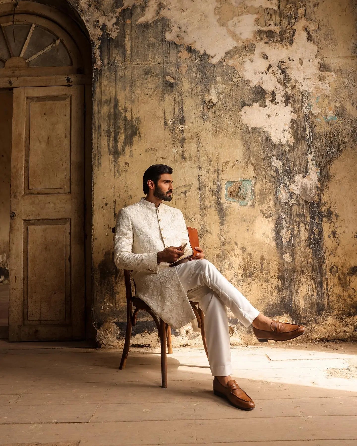 Ivory Crest Sherwani