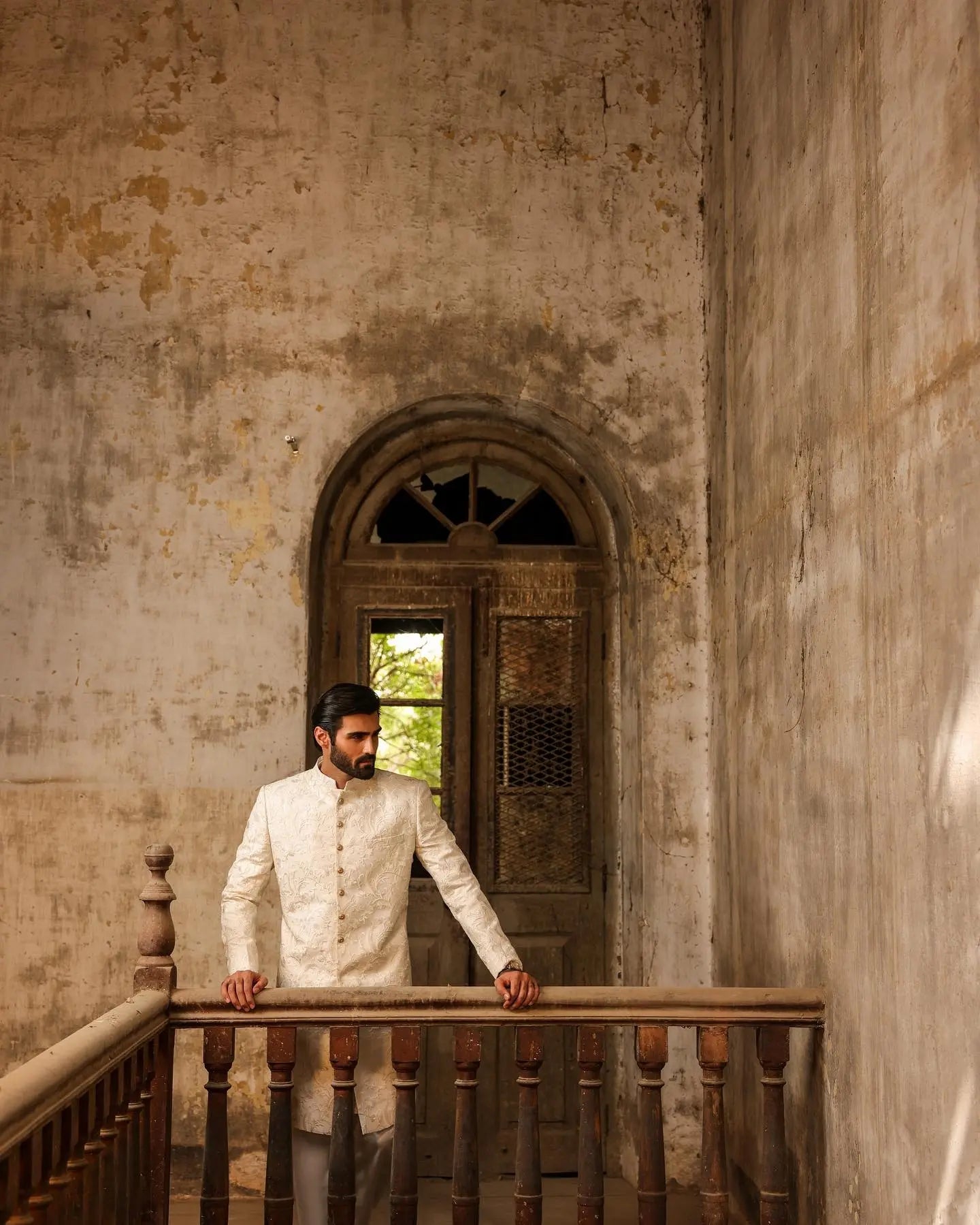 Ivory Crest Sherwani