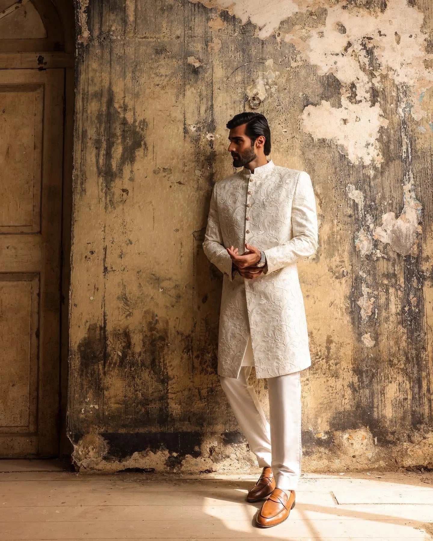 Ivory Crest Sherwani