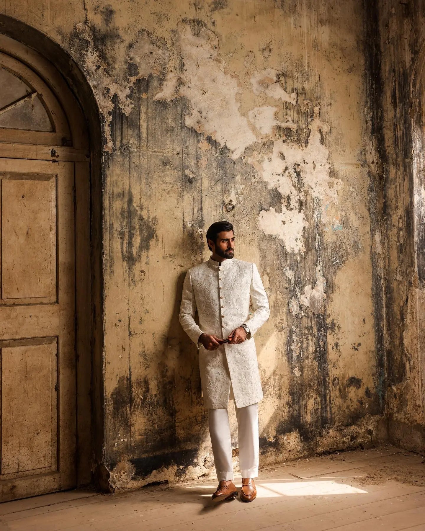 Ivory Crest Sherwani
