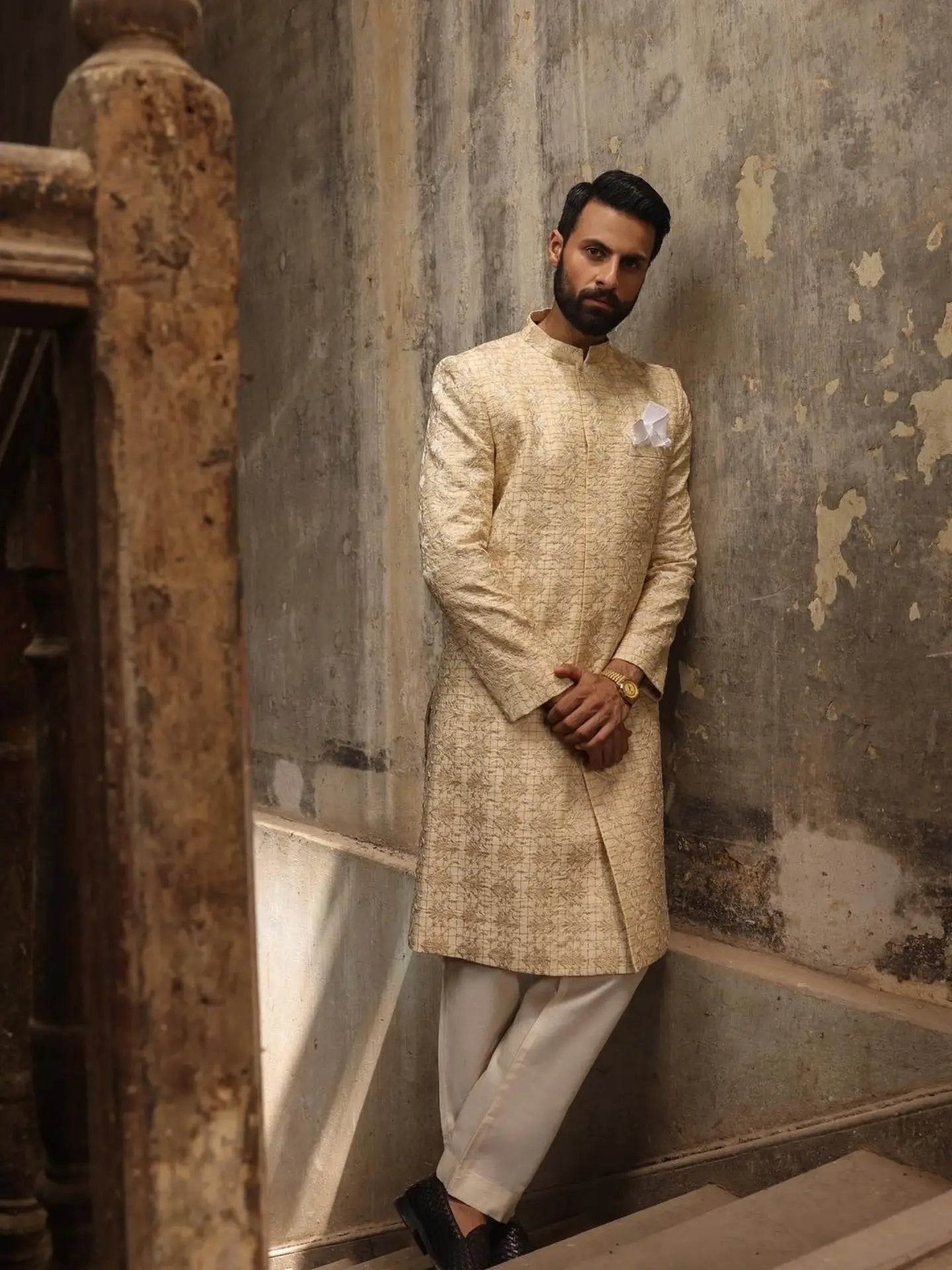 Golden Sandstone Sherwani