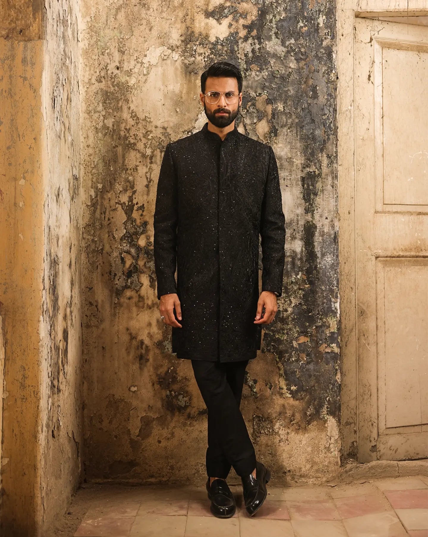 Royale Eclipse Black Sherwani