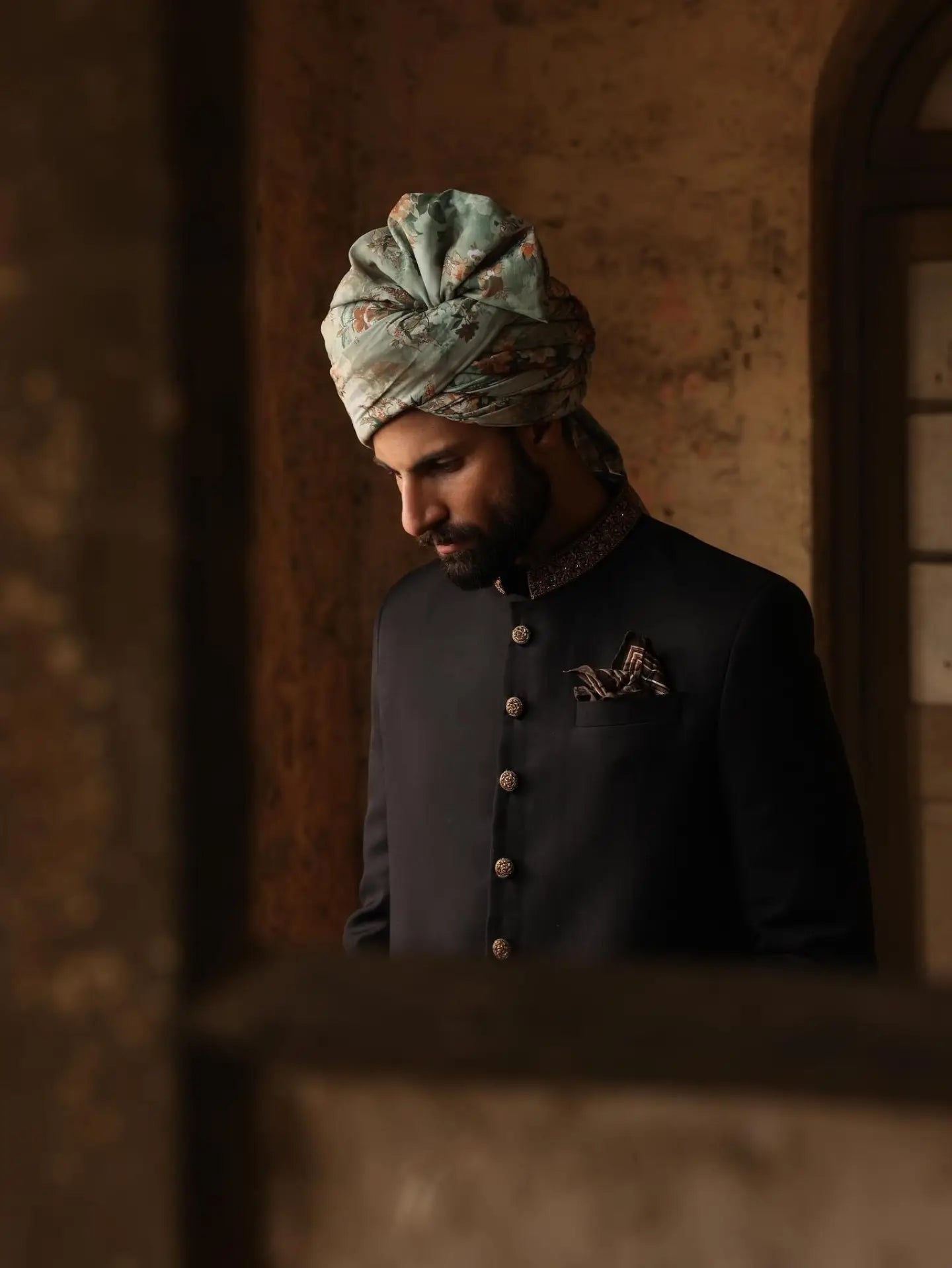 Black Maharaja Sherwani