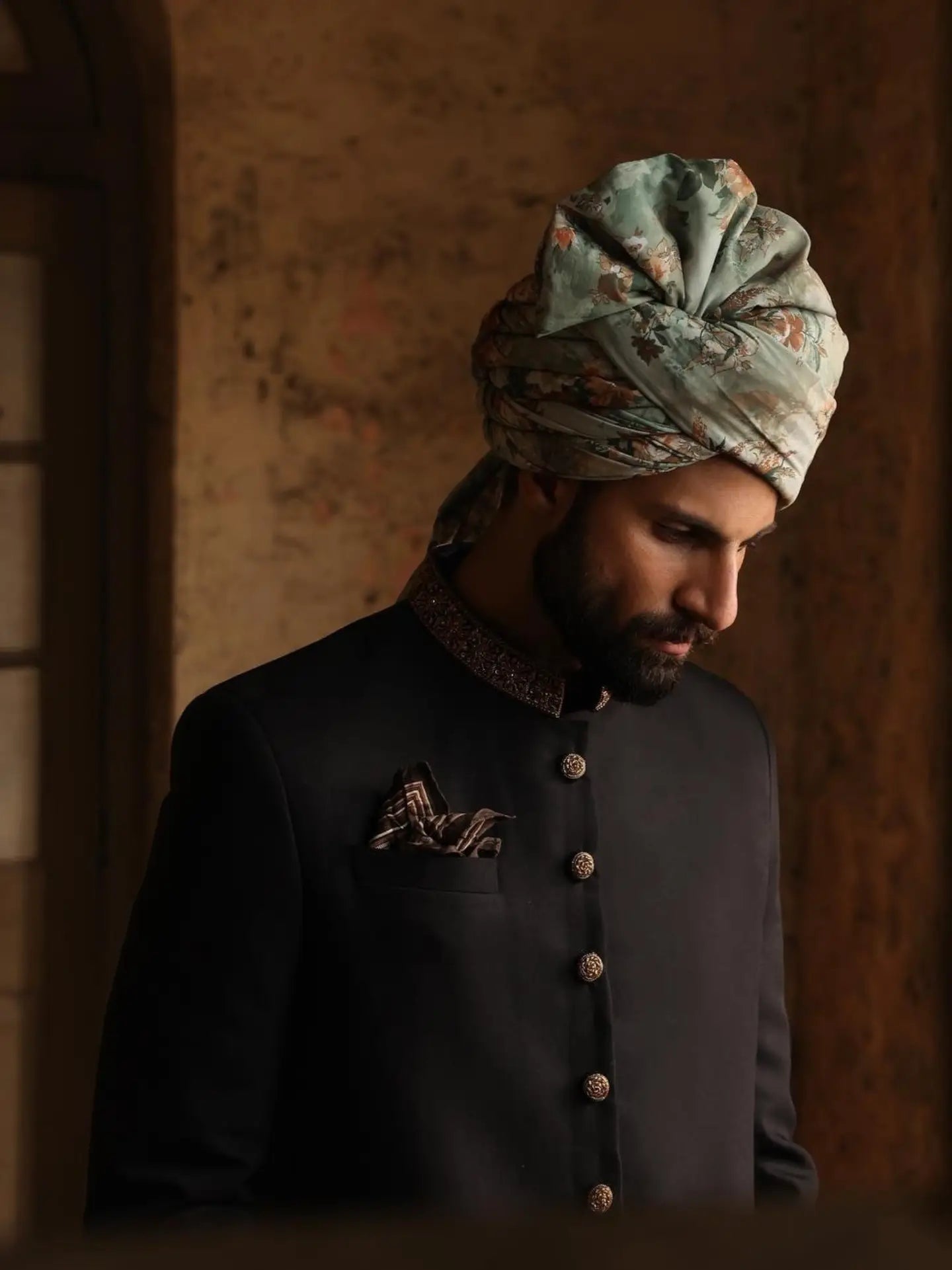 Black Maharaja Sherwani
