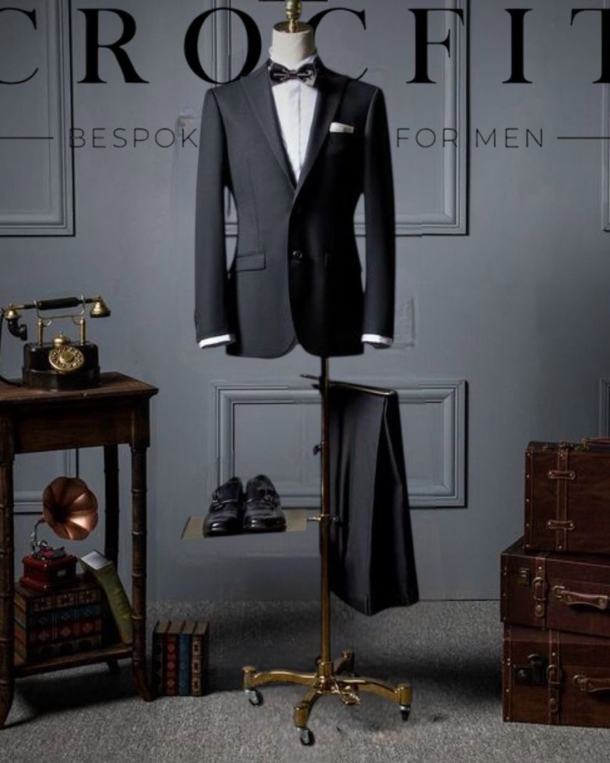 Tuxedo with all accessories suit by Crocfit Bespoke, Karachi