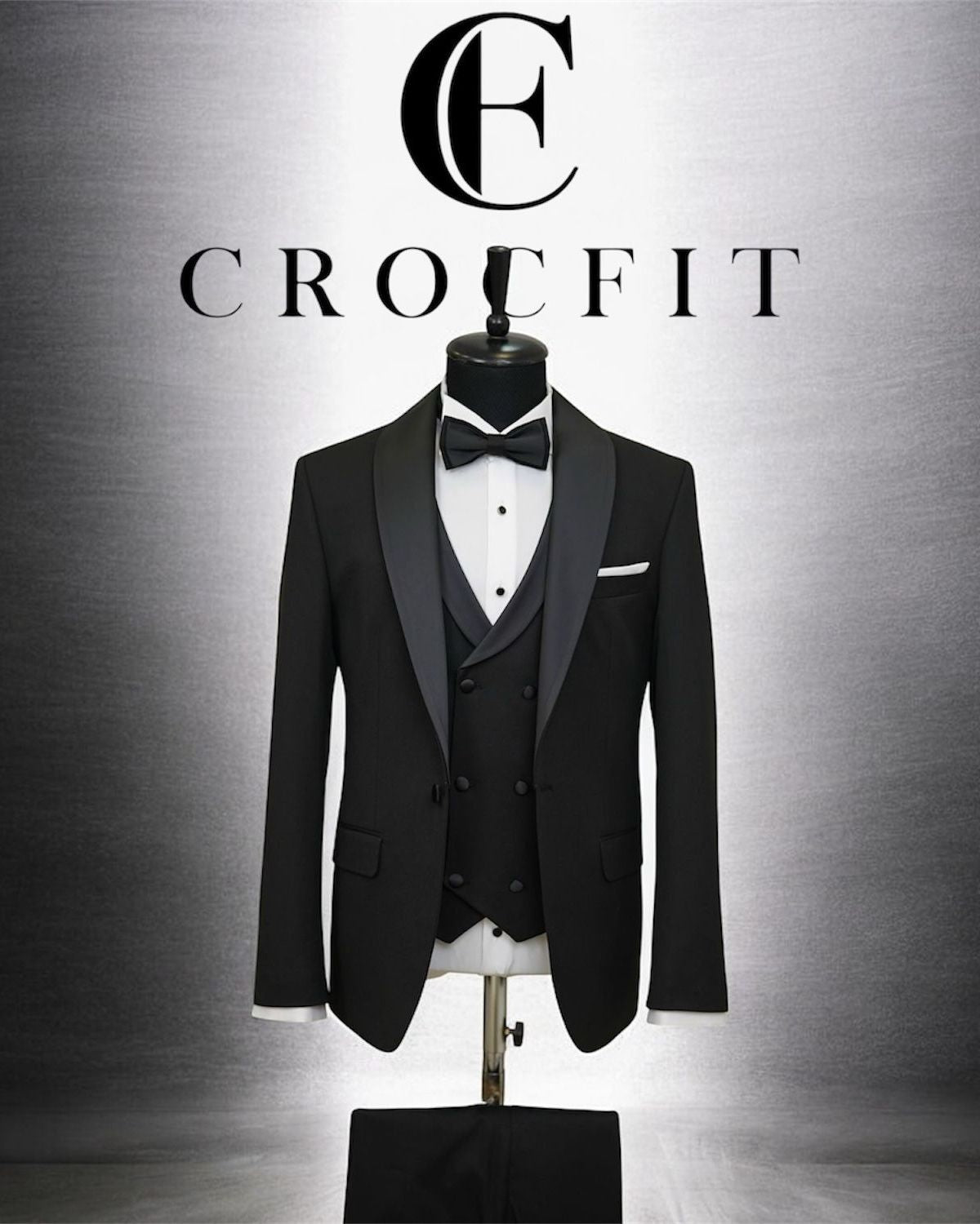 Tuxedo with all accessories suit by Crocfit Bespoke, Karachi
