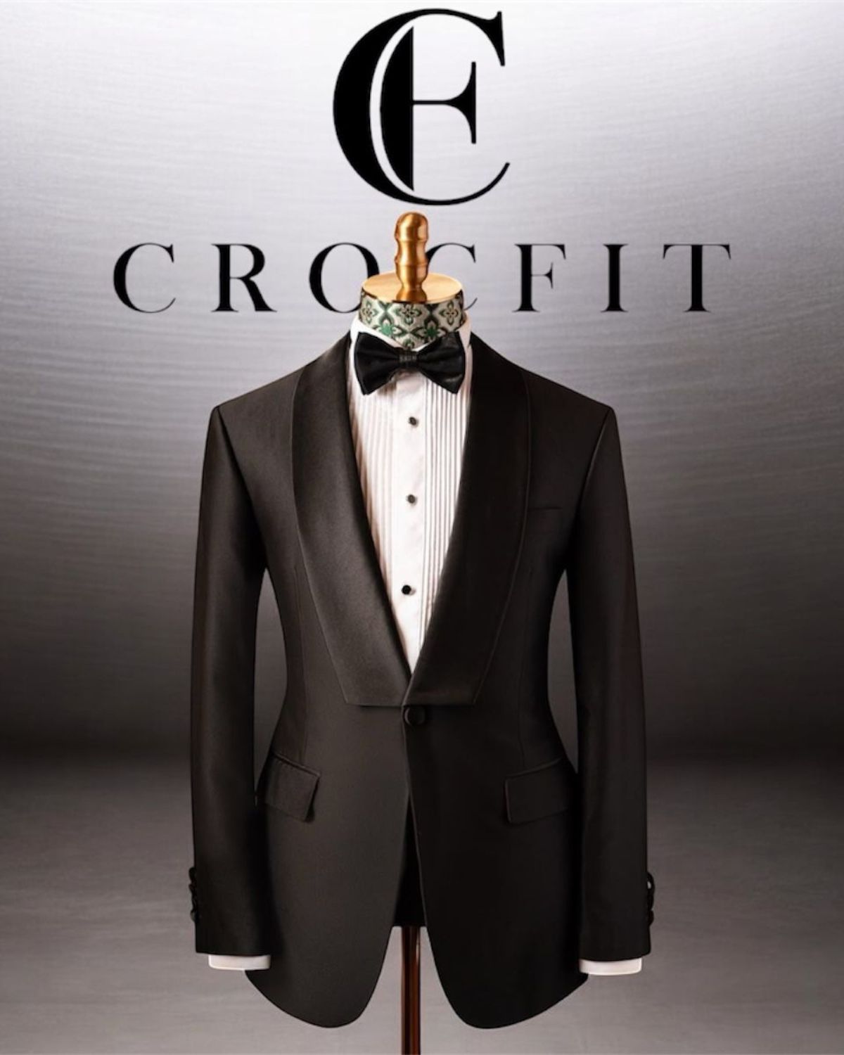 Tuxedo with all accessories suit by Crocfit Bespoke, Karachi
